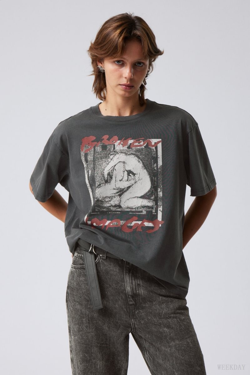 Graphic Weekday Gen Printed T-shirt | ZNVF4332