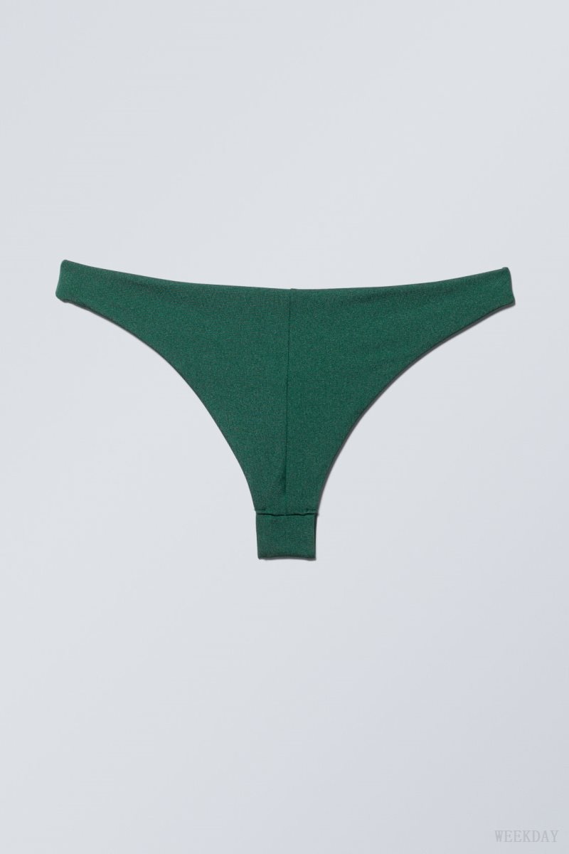 Green Weekday Brazilian Bikini Bottoms | VHNP1782