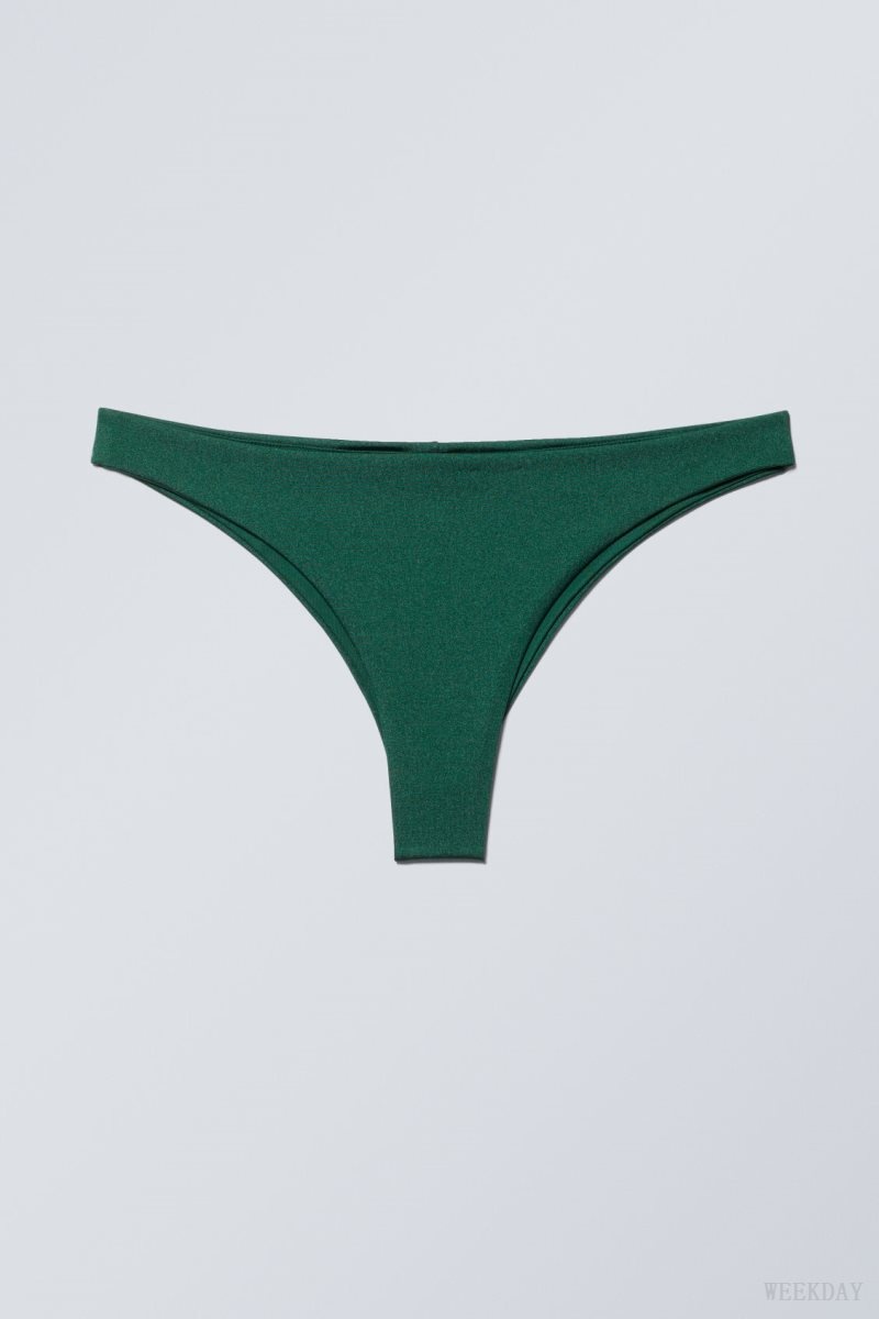 Green Weekday Brazilian Bikini Bottoms | VHNP1782