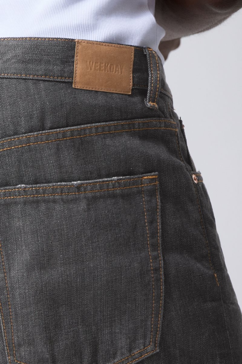 Grey Black Weekday Astro Loose Baggy Jeans | HBLR5413