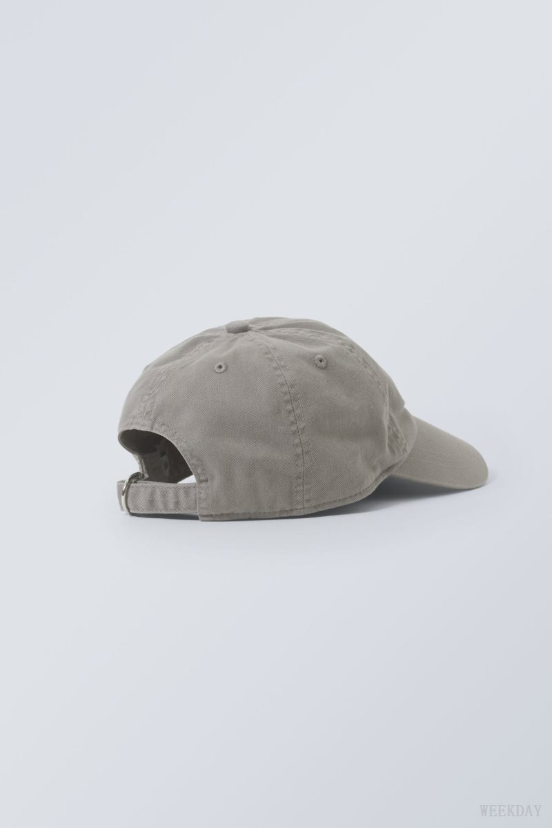 Grey Weekday Essential Embroidery Cap | AEEY5574