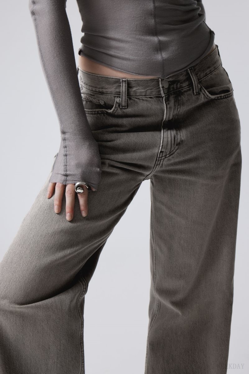 Grey Weekday Galaxy Loose Straight Jeans | YMGN5520