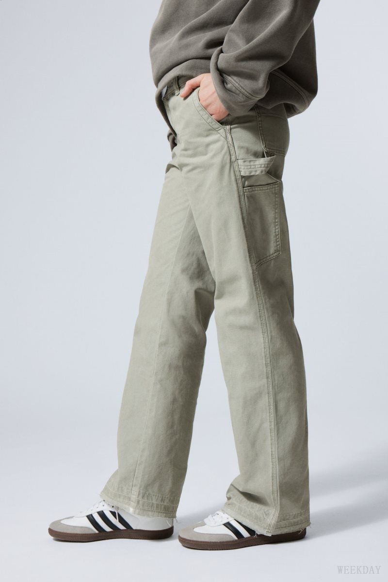 Grey Weekday Mace Carpenter Trousers | WYRP9082