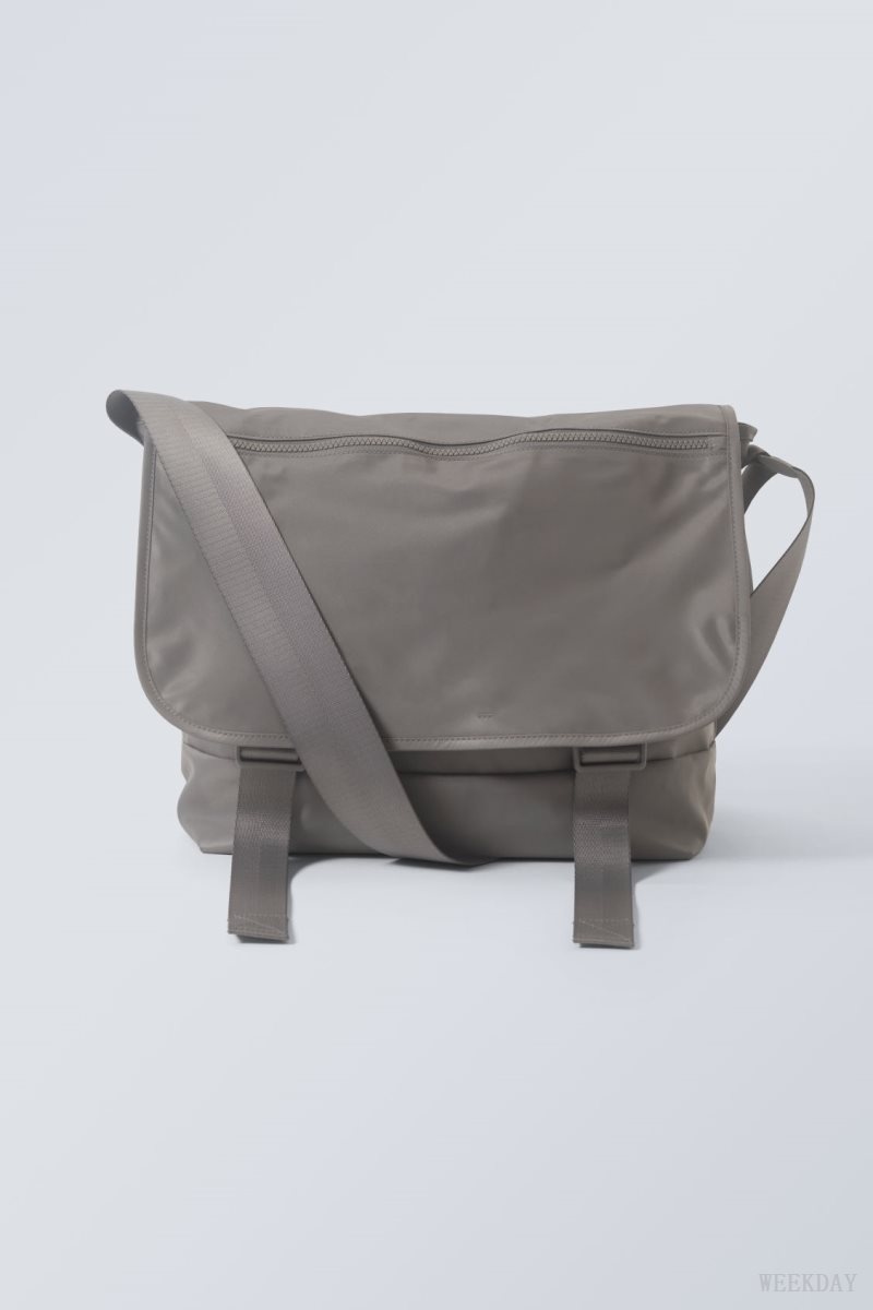 Grey Weekday Messenger Bag | FCDY9142