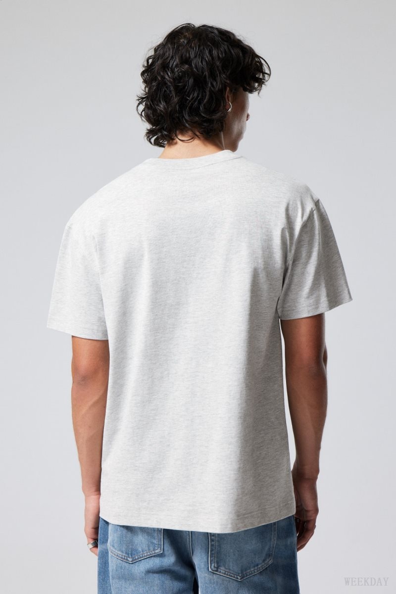 Grey Weekday Oversized Heavyweight T-shirt | EVDO8593