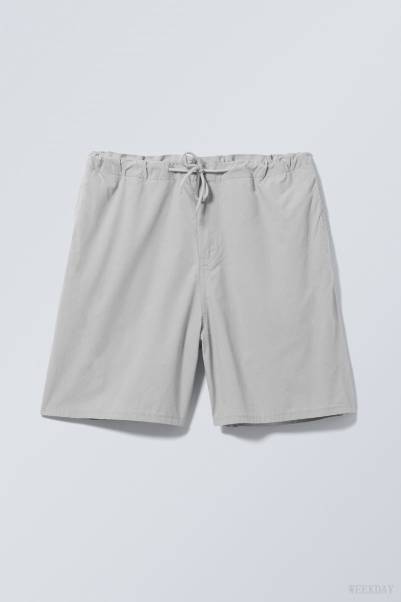 Grey Weekday Parachute Loose Shorts | ALSF2222