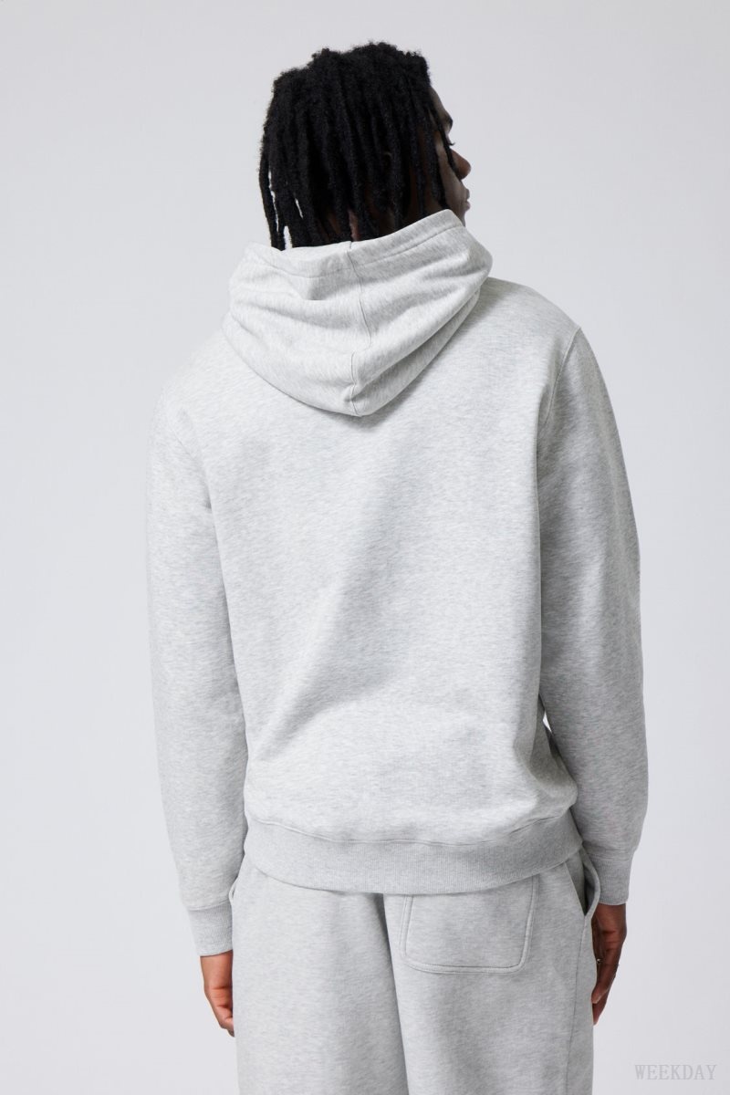 Grey Weekday Standard Midweight Hoodie | OIWG0680