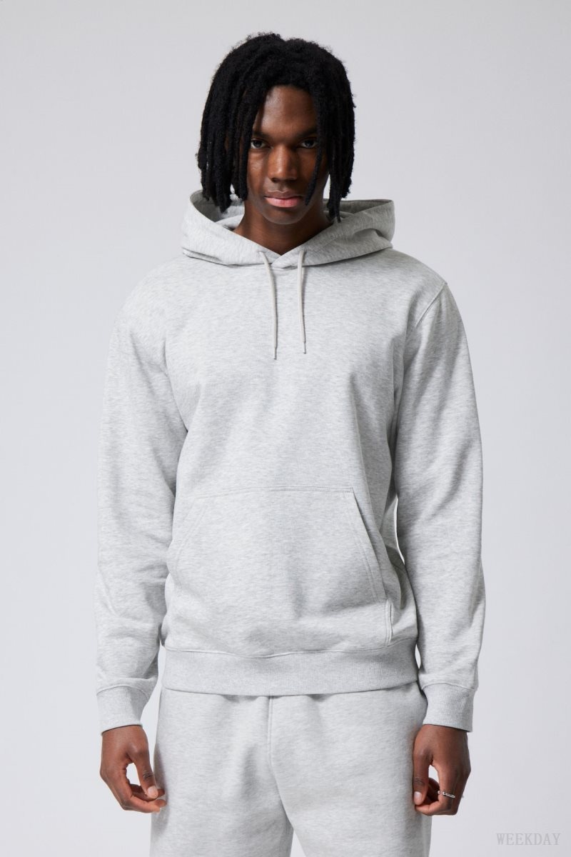 Grey Weekday Standard Midweight Hoodie | OIWG0680