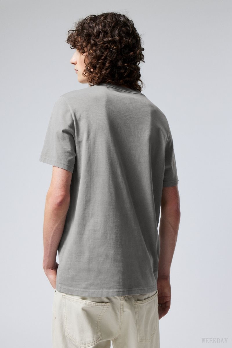 Grey Weekday Standard Midweight T-shirt | DFXR0071