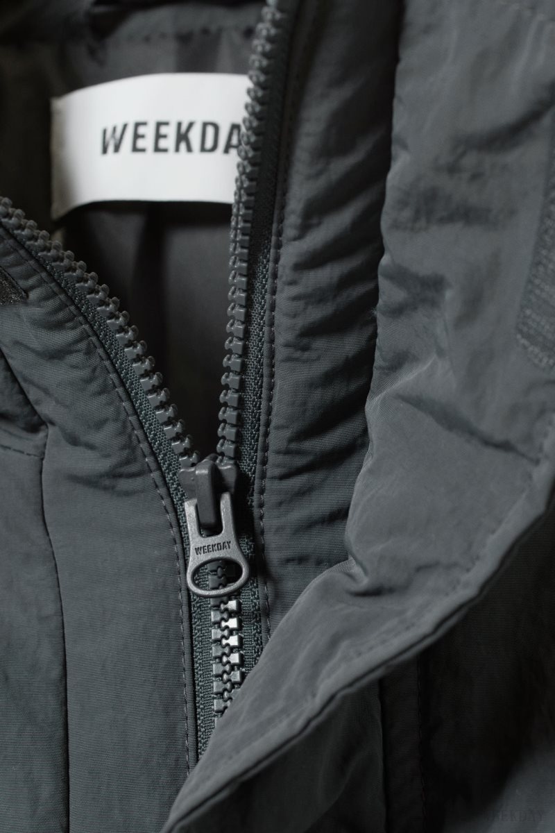 Grey Weekday Windy Jacket | ESEN7475