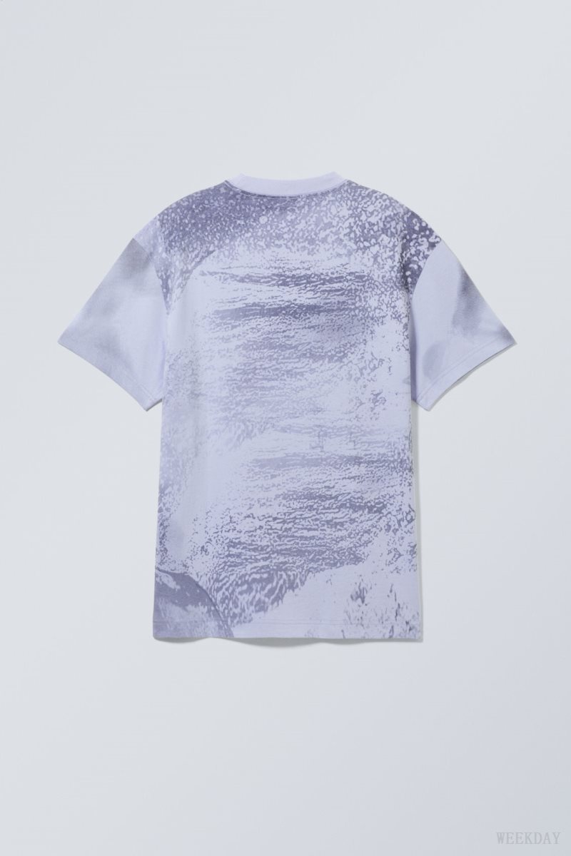 Jumping Dolphins Weekday Oversized Graphic Printed T-shirt | AKMY2331