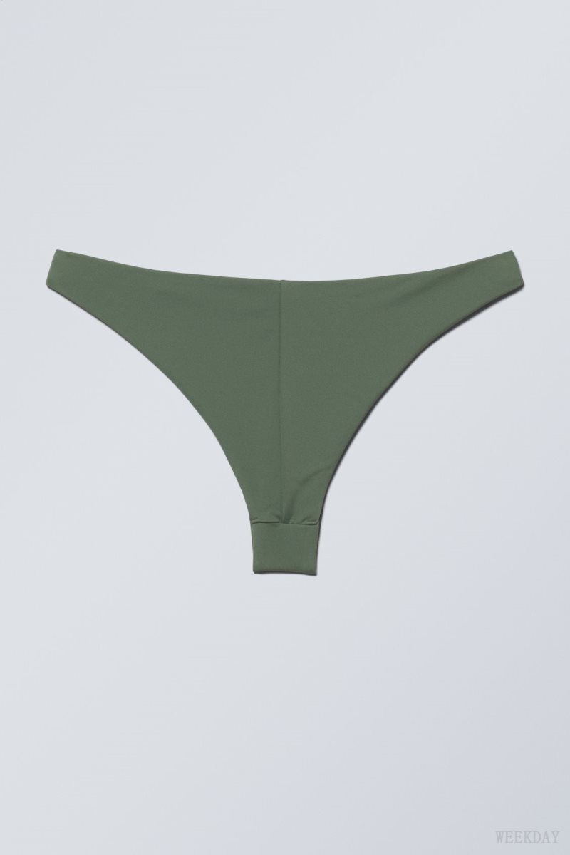 Khaki Weekday Brazilian Bikini Bottoms | LDGB9304