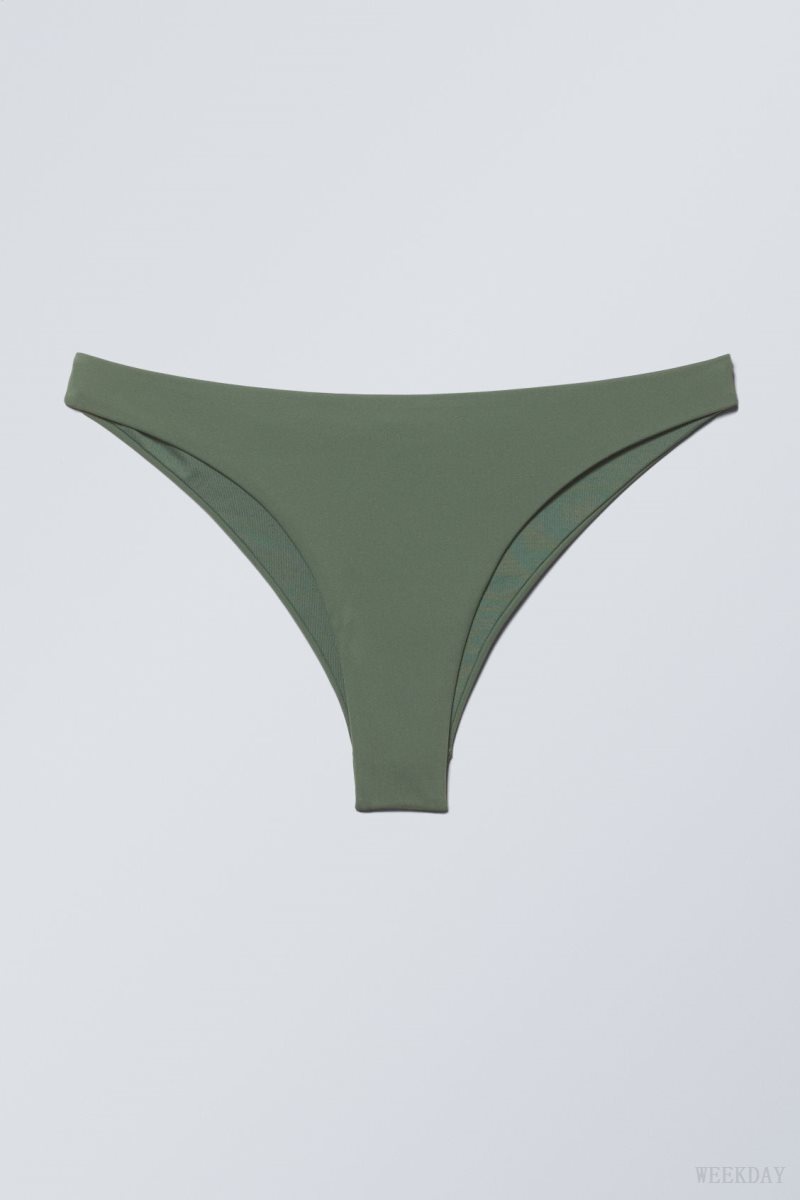 Khaki Weekday Brazilian Bikini Bottoms | LDGB9304