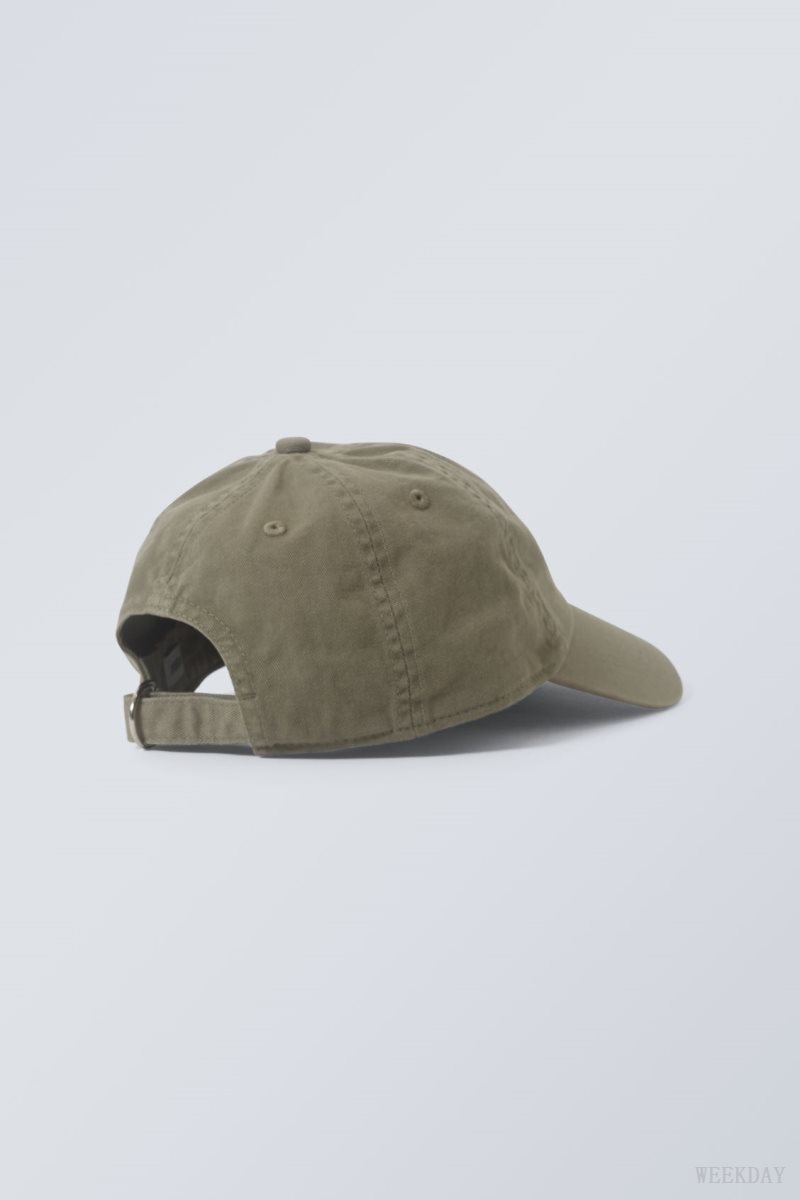 Khaki Weekday Essential Washed Cap | WYJA7176