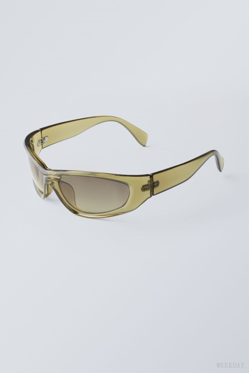 Khaki Weekday Trek Sunglasses | XFMQ7443