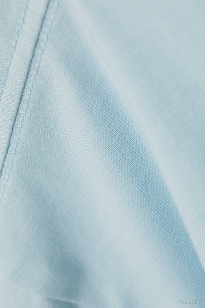 Light Blue Weekday Oversized Heavyweight T-shirt | SLMZ2307