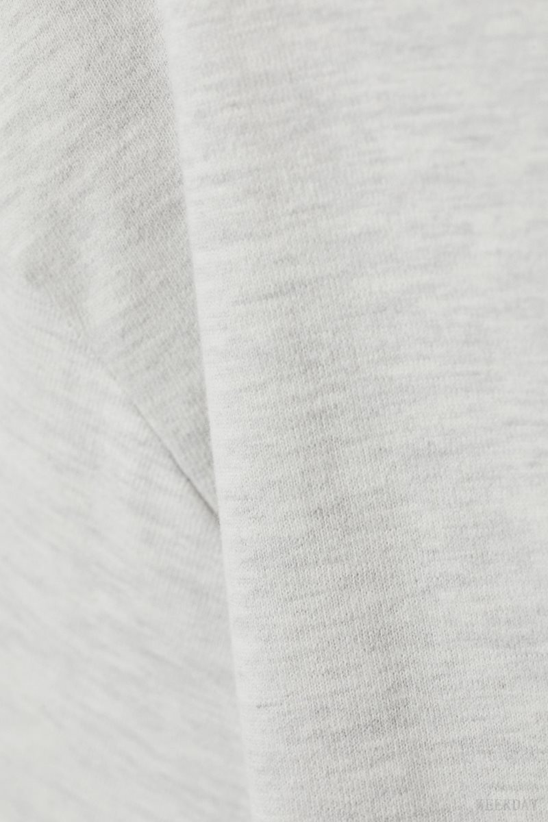 Light Grey Weekday Great Heavyweight T-shirt | XKMV4709