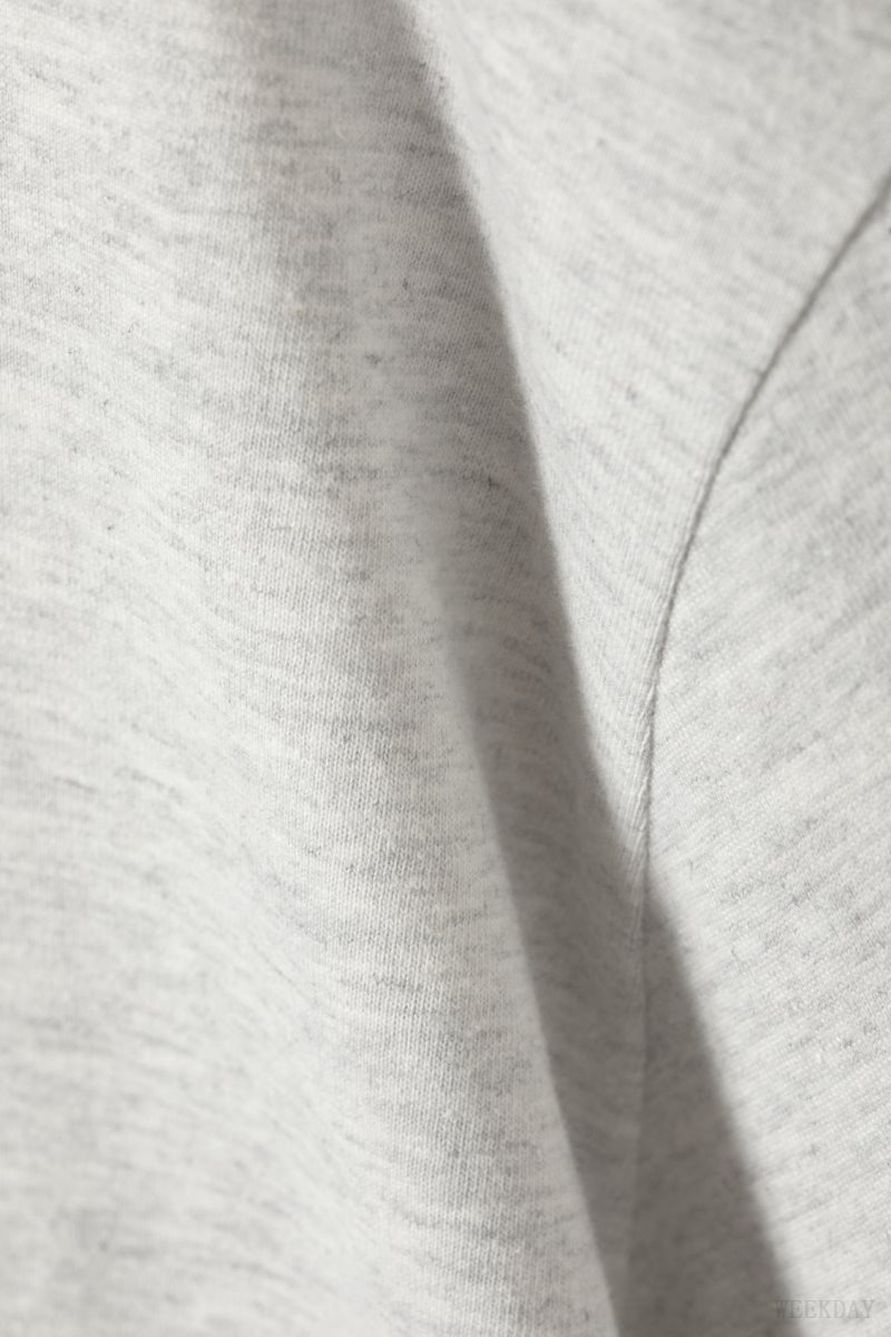 Light Grey Weekday Soft Oversized T-shirt | QXZL1776