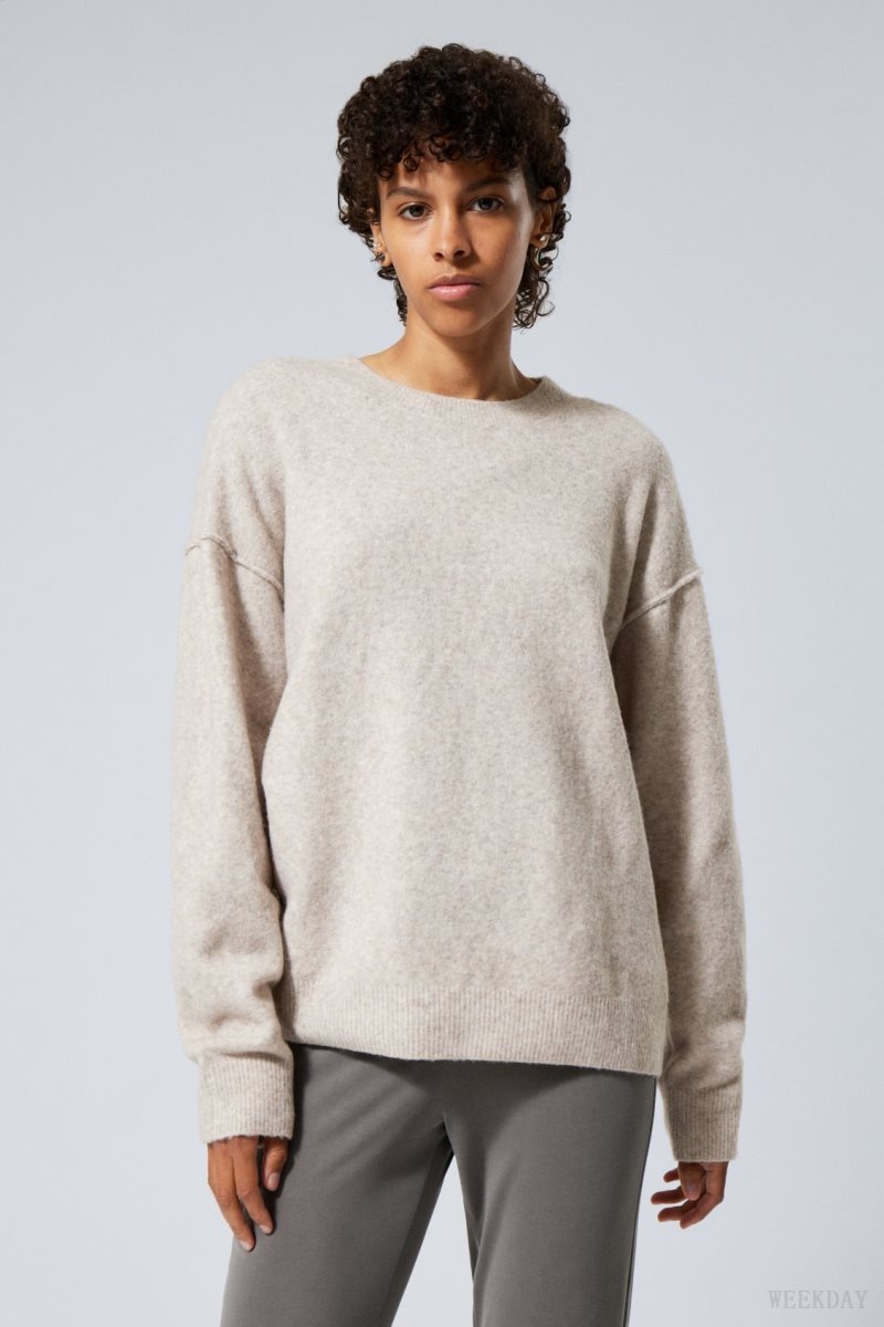 Light Mole Weekday Annie Knit Sweater | HBJO1822