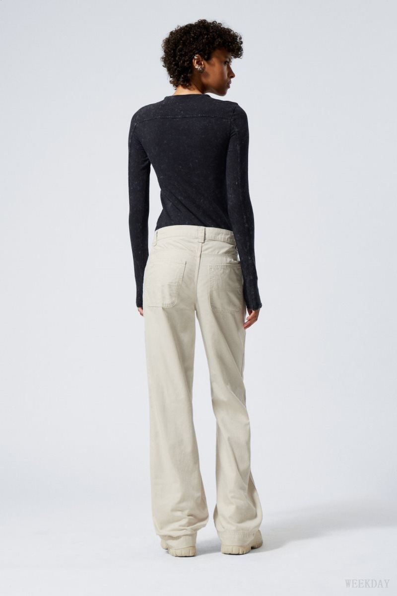 Light Mole Weekday Tony Cotton Twill Trousers | ZBNY5036