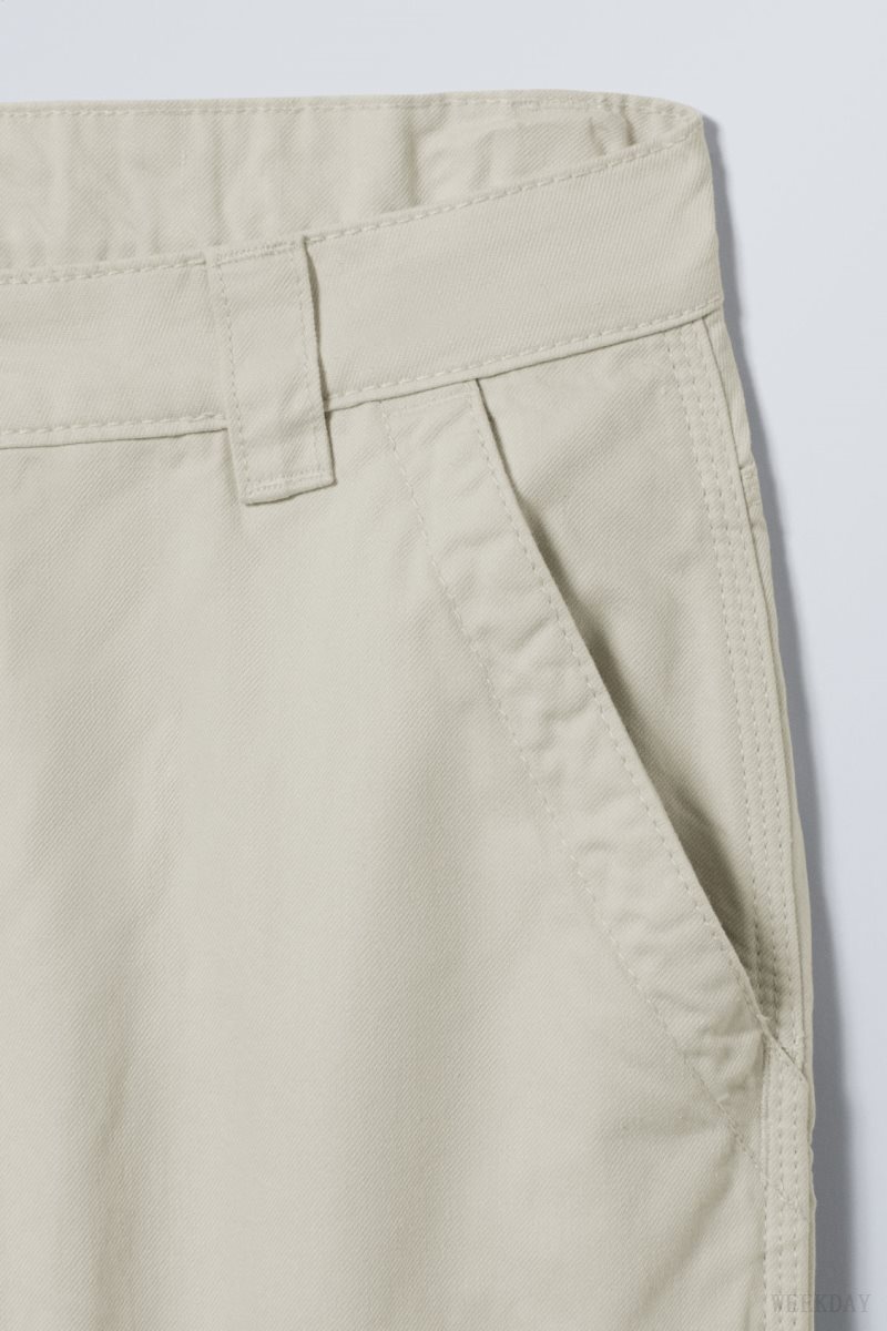 Light Mole Weekday Tony Cotton Twill Trousers | ZBNY5036