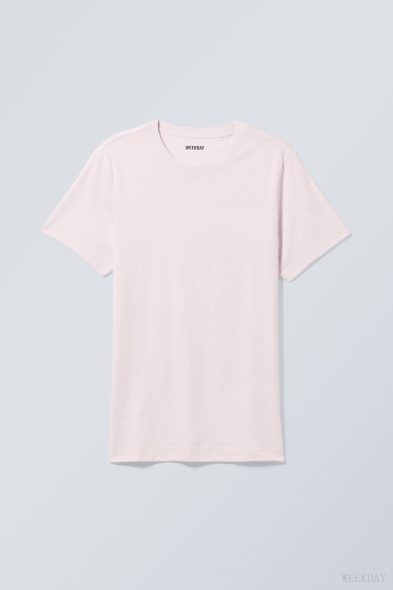 Light Purple Weekday Standard Midweight T-shirt | ZSST3845