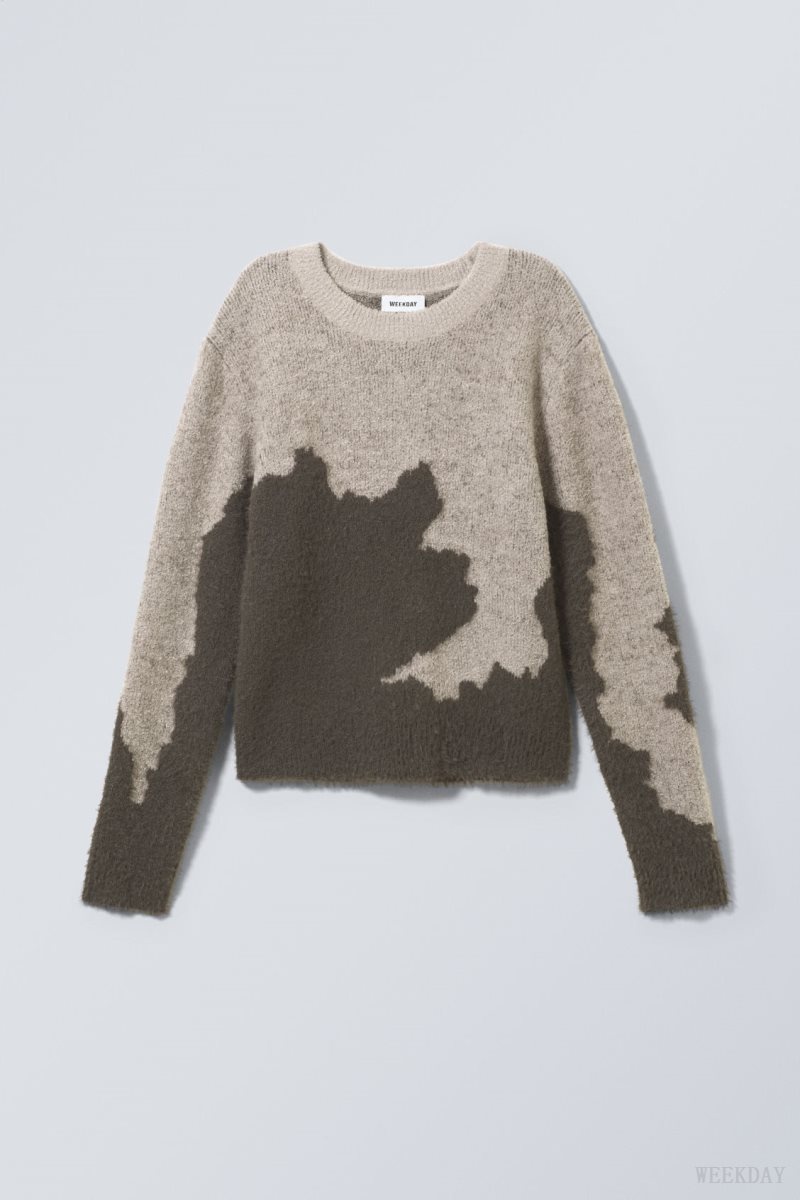 Mole Abstract Weekday Ayla Jacquard Sweater | UPAG4532