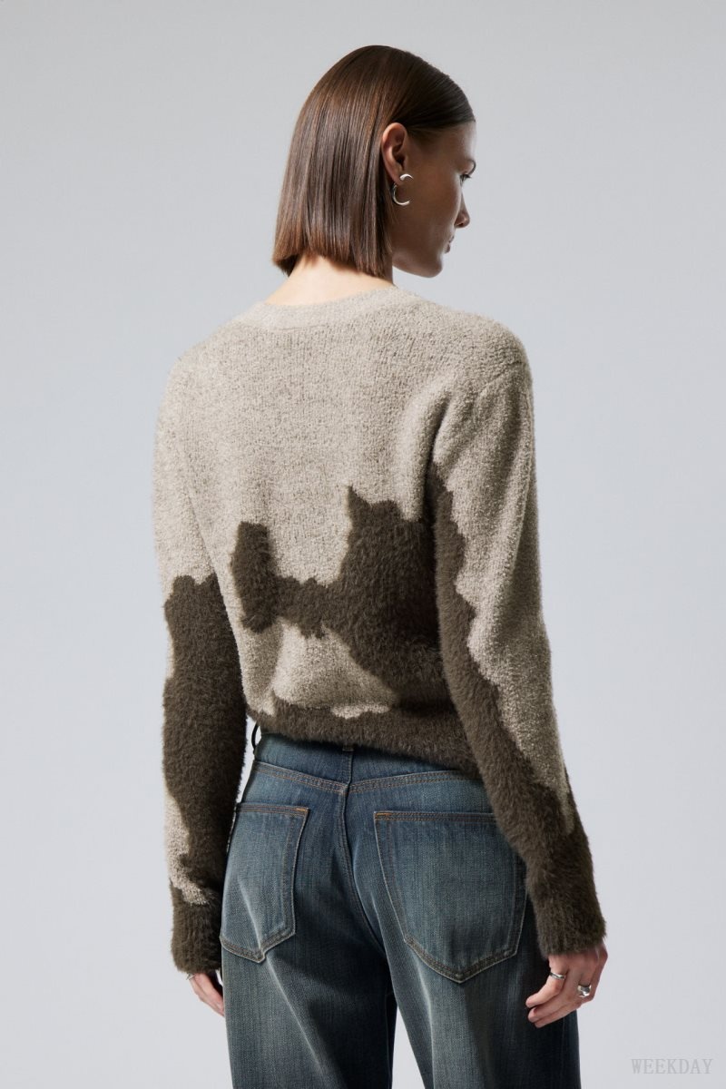 Mole Abstract Weekday Ayla Jacquard Sweater | UPAG4532