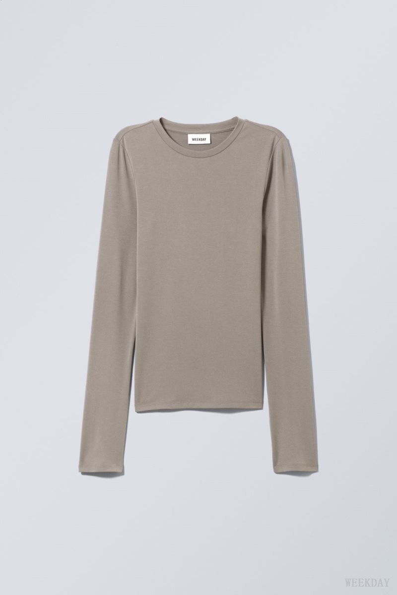 Mole Weekday Soft Brushed Long Sleeve Top | EEUZ4200