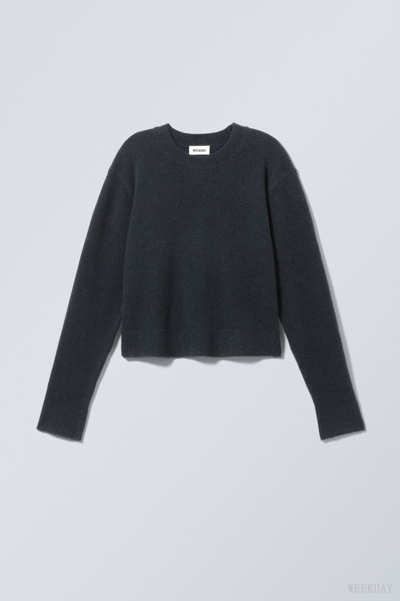 Navy Weekday Ayla Sweater | BXYU4086