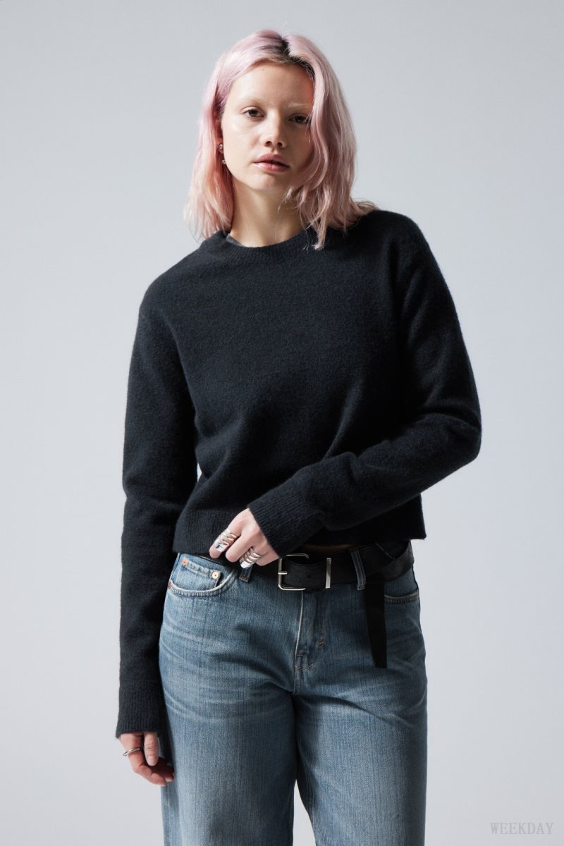 Navy Weekday Ayla Sweater | BXYU4086