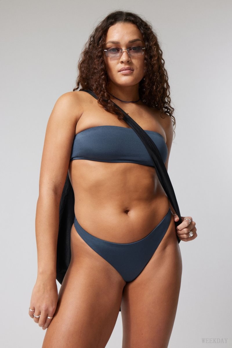 Navy Weekday Brazilian Bikini Bottoms | LRLX9378