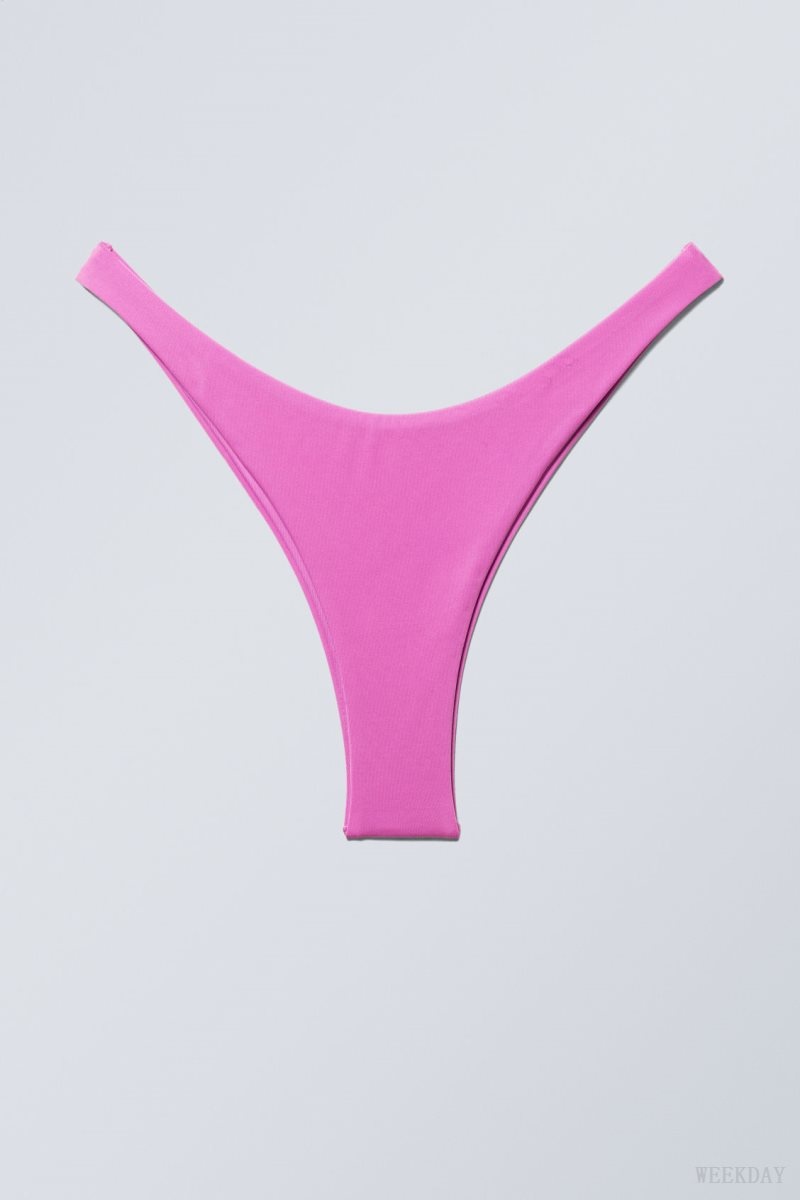 Pink Weekday Brazilian Mini Bikini Bottom | KPOW6061