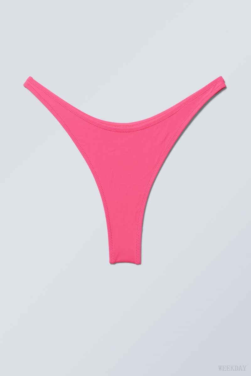 Pink Weekday Brazilian Mini Bikini Bottom | MOBG4078