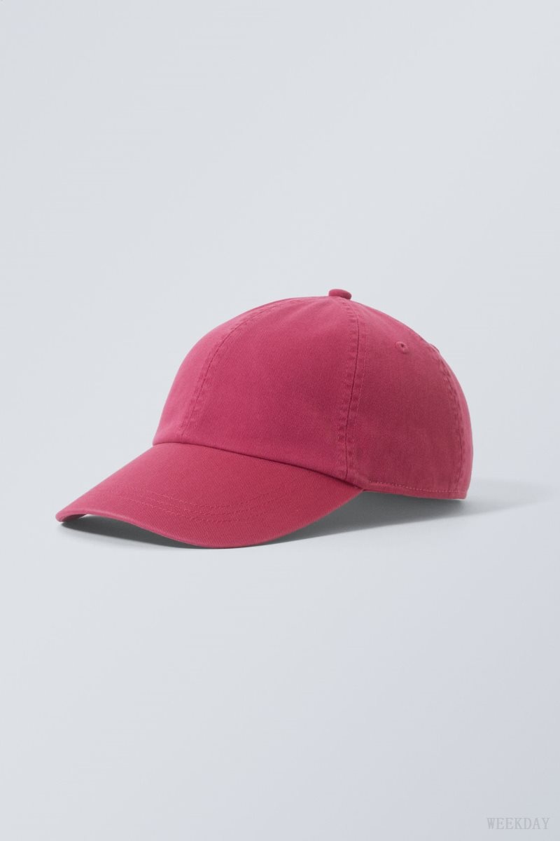 Pink Weekday Essential Washed Cap | NOIL8113