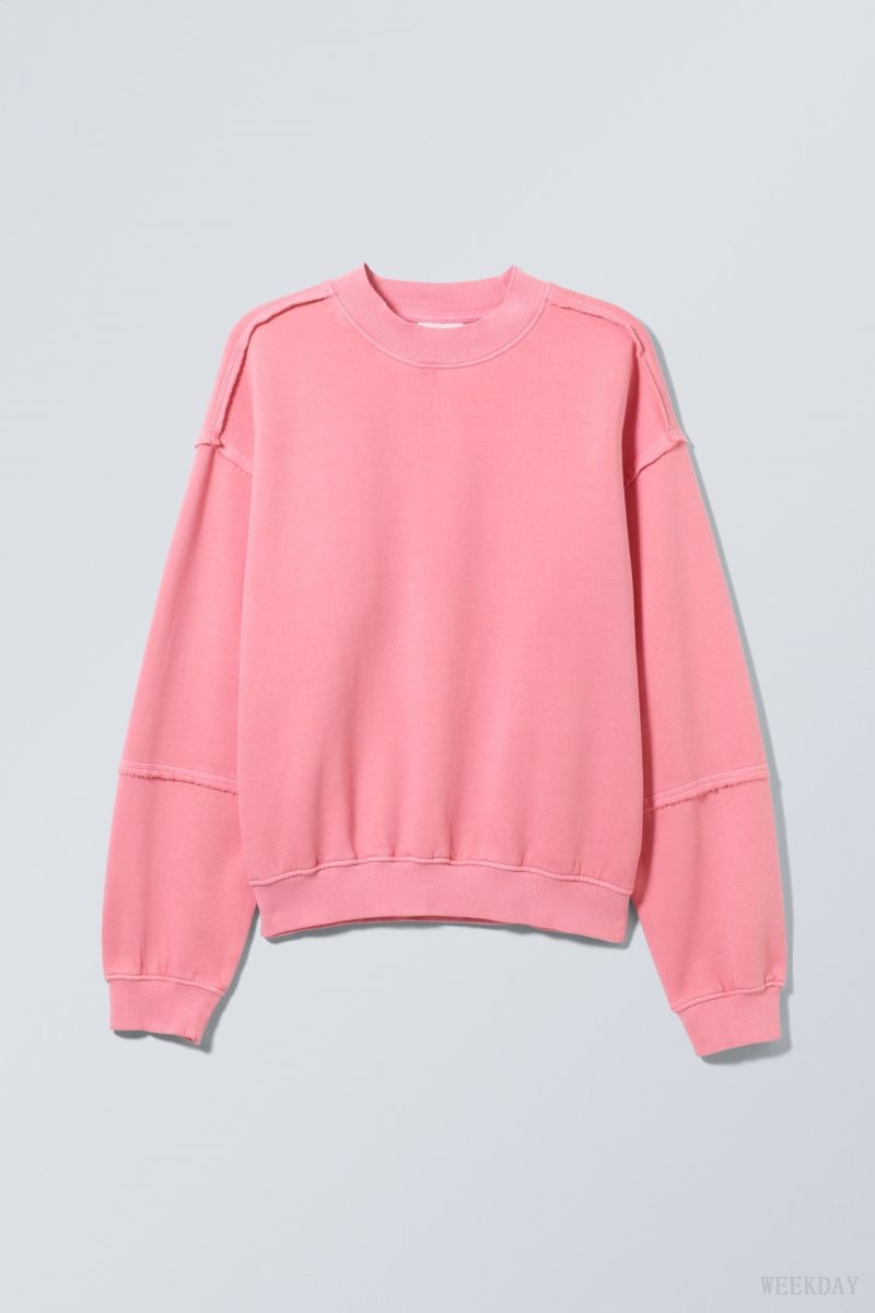 Pink Weekday Liam Sweatshirt | WPDB4597