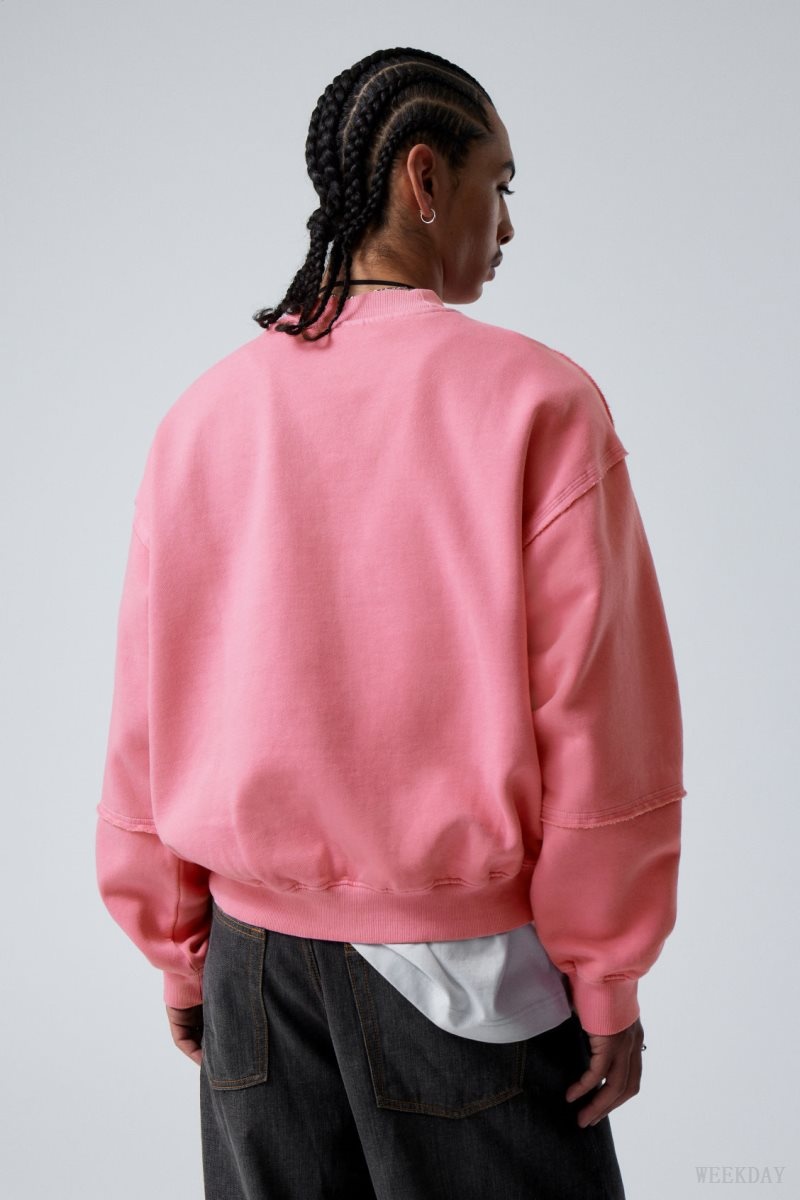 Pink Weekday Liam Sweatshirt | WPDB4597