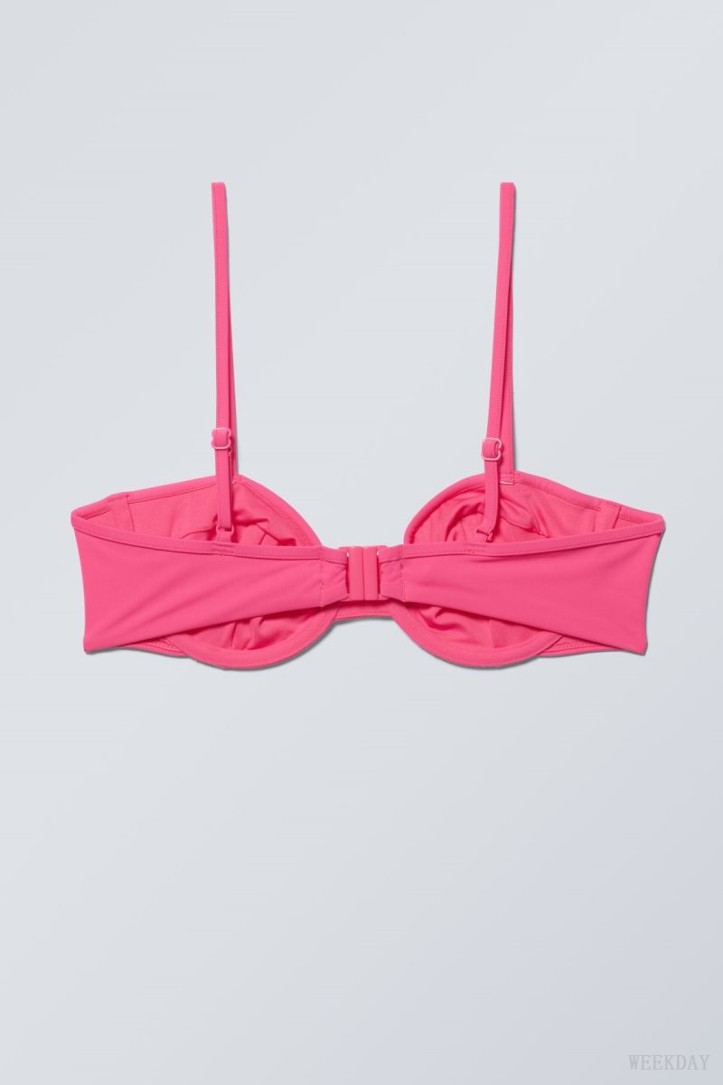 Pink Weekday Low Wire Bikini Top | LIXO1664