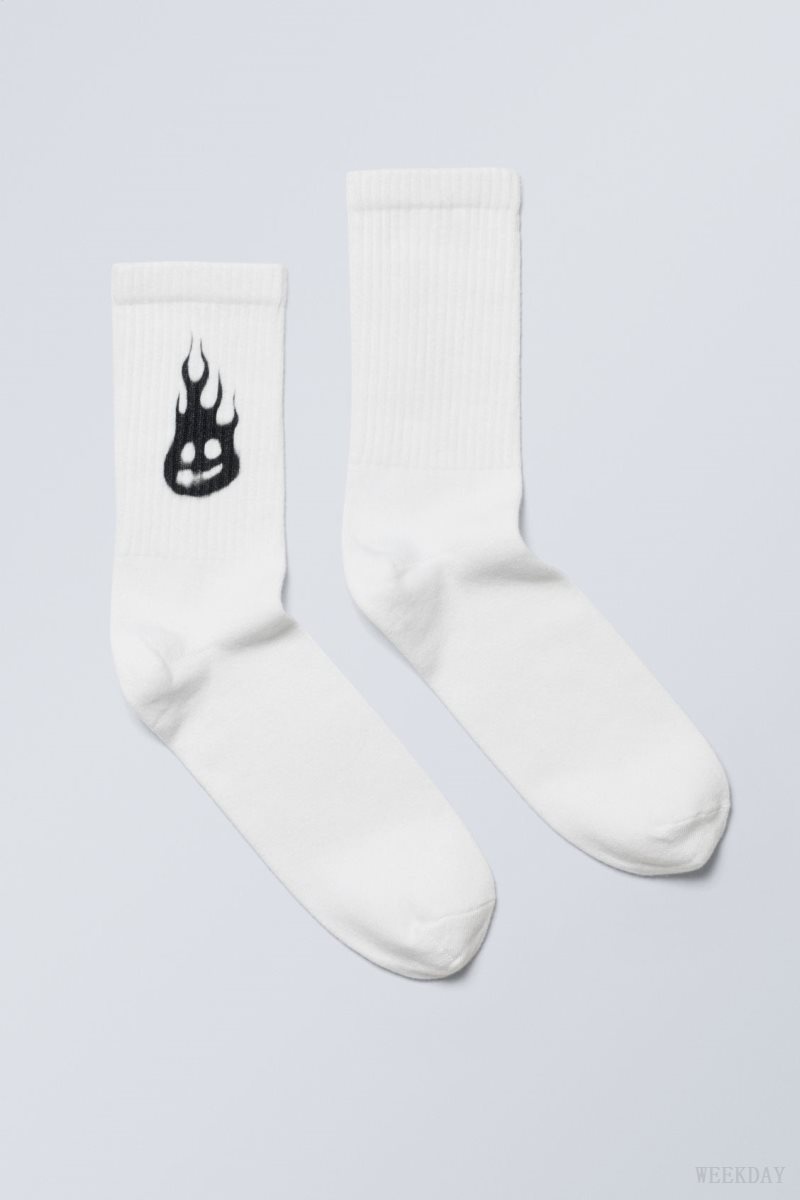 Rabbit artwork Weekday Graphic Sport Sock | CSYX5458