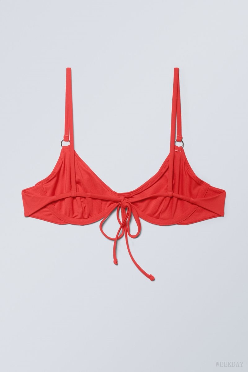 Red Weekday Wire Bikini Top | LTLT5012