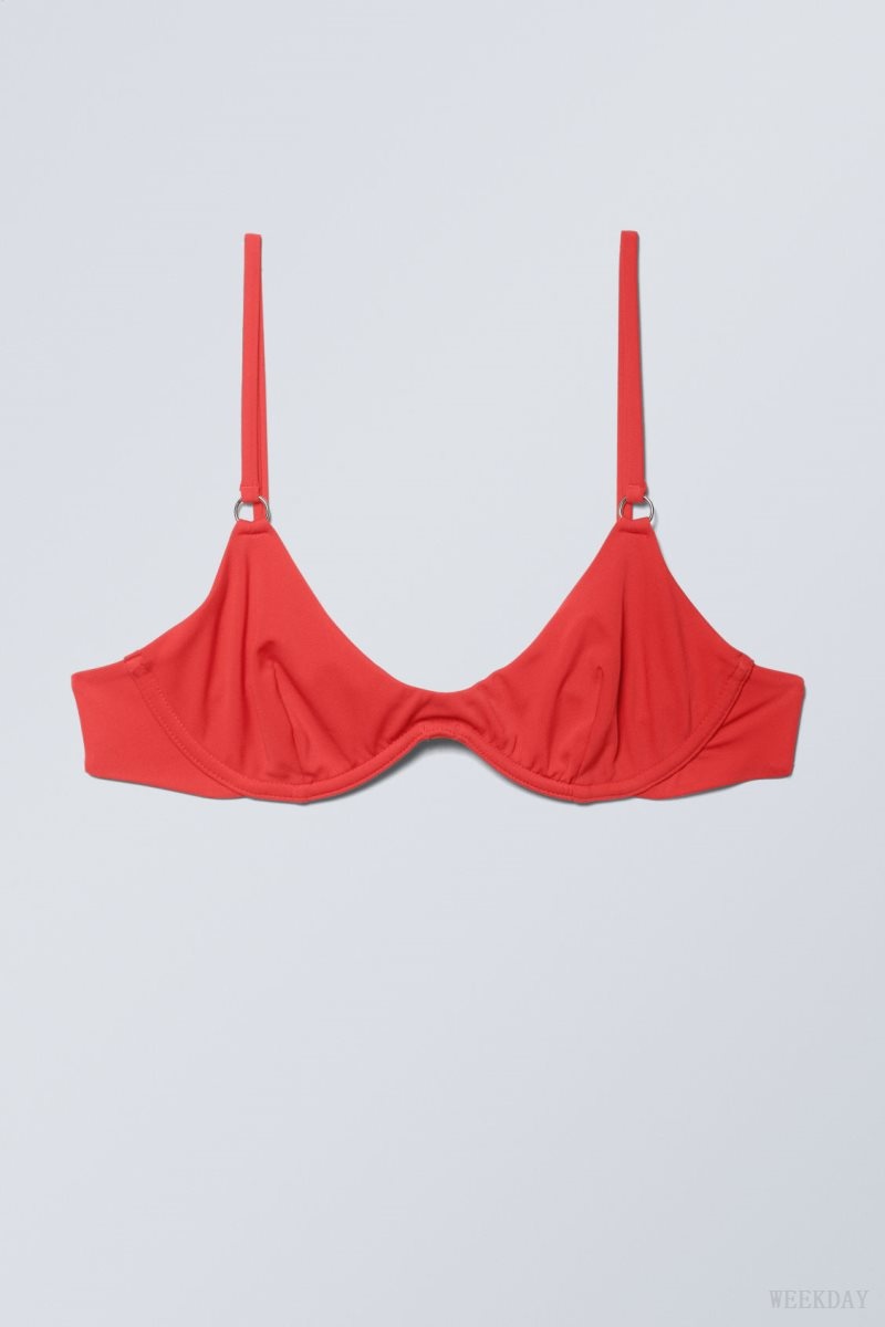 Red Weekday Wire Bikini Top | LTLT5012