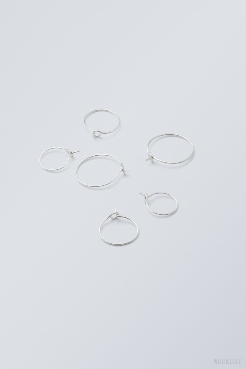 Silver Weekday Basic Hoop Pack | RTYI7570