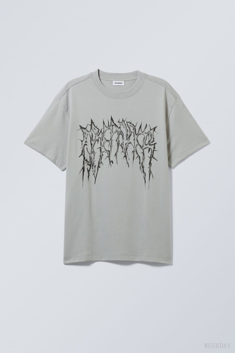 Spikey Dreamer Weekday Oversized Graphic Printed T-shirt | XNTH7776