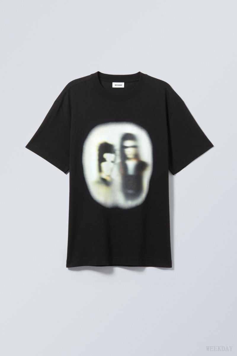 The Blurry Band Weekday Oversized Graphic Printed T-shirt | AWML6700