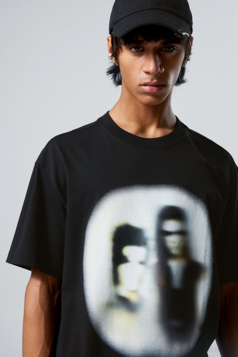 The Blurry Band Weekday Oversized Graphic Printed T-shirt | AWML6700