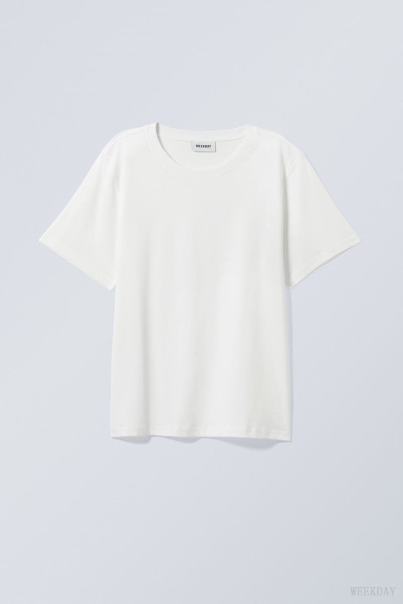 White Light Weekday Essence Standard T-shirt | NQGS4694