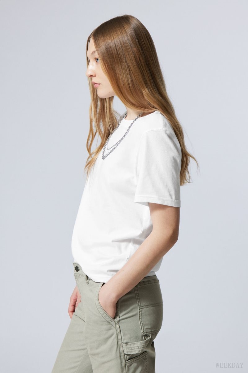 White Light Weekday Essence Standard T-shirt | NQGS4694