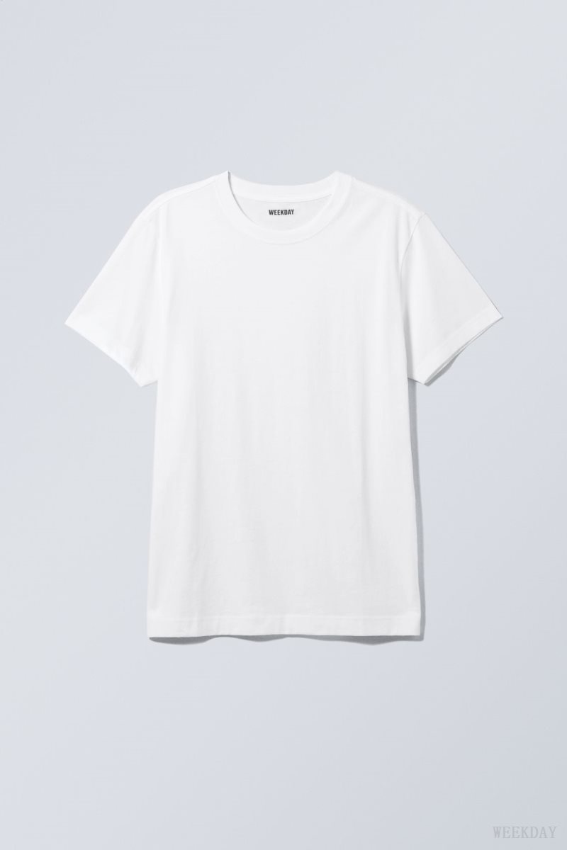 White Weekday Relaxed Midweight T-shirt | JWZI2450