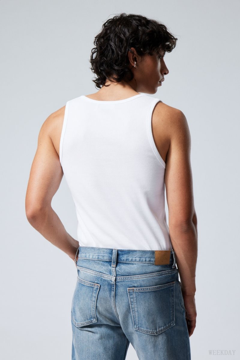 White Weekday Standard Tank Top | UTJA1735